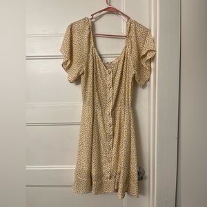 Sienna Sky Yellow Floral Mini Dress